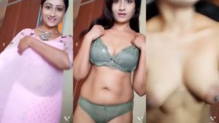 Indian Bhabhi Showing her nude boobs to Devar viral video mms leaked sextape