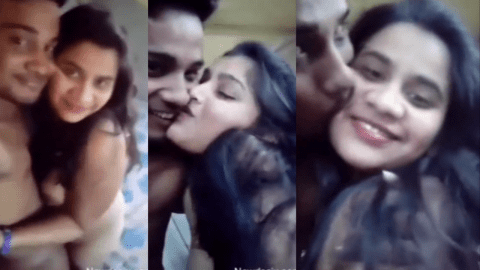 Desi sex - College couple leaked sextape in Oyo room after class bunk